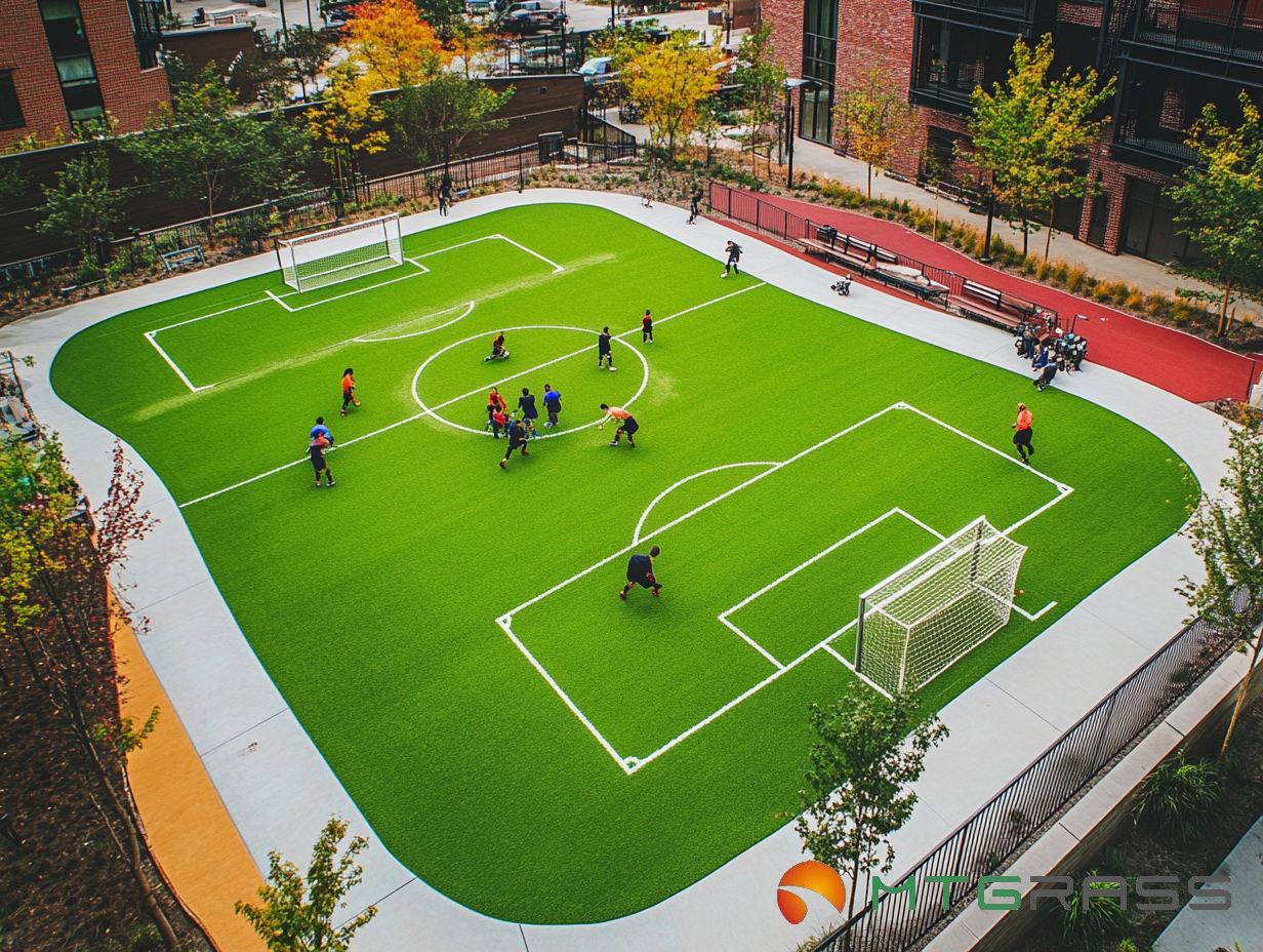 artificial grass football field